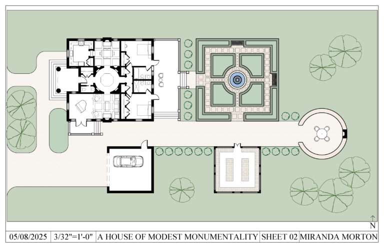 A House of Modest Monumentality 04 ahouseof page 03 site plan