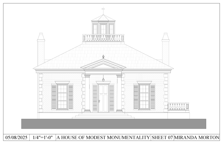 A House of Modest Monumentality 04 ahouseof page 08 front elevation